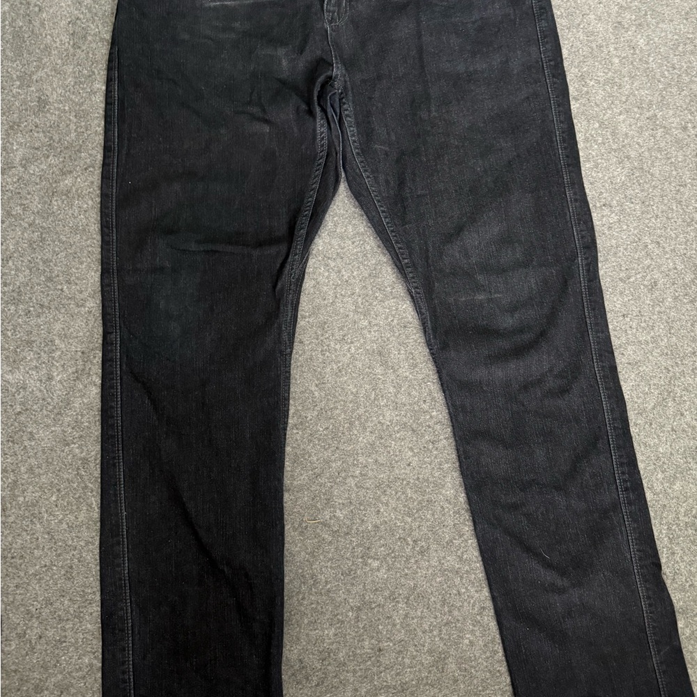 Red Bull Jeans Mens 36 /32 Blue Denim Straight Leg Dark Cotton Pockets Logo